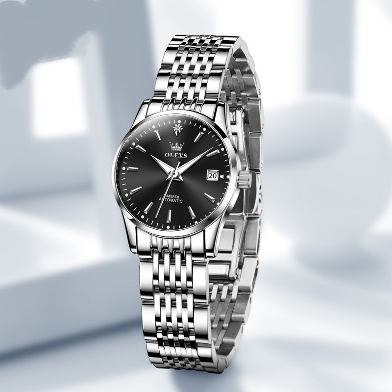 Women's Automatic Mechanical Watch - Ultra-Thin Minimalist Mesh Bracelet