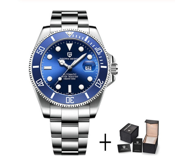 PAGANI DESIGN Sapphire Diver - 100M Automatic Sports Watch