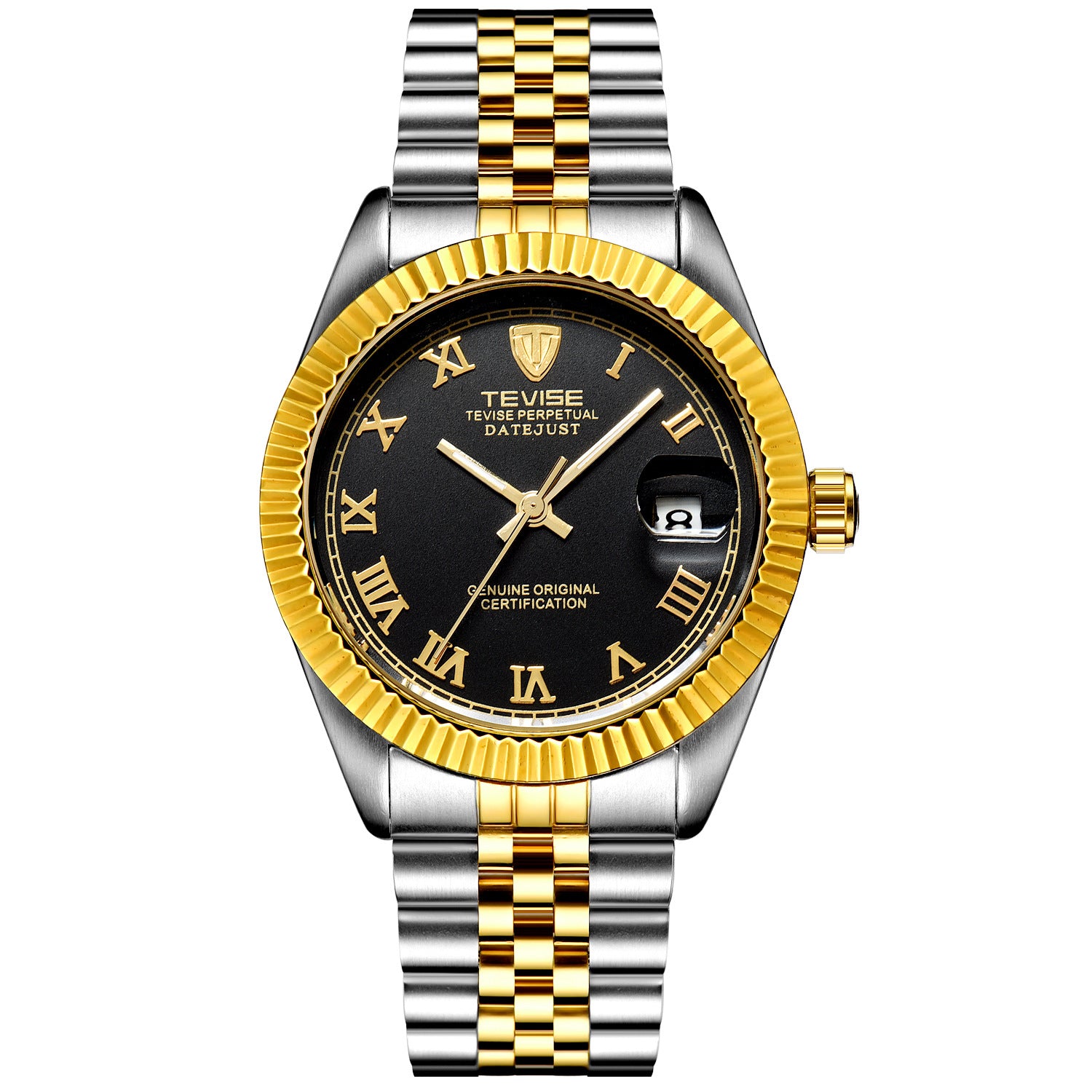 Automatic Mechanical Business Watch - Calendar Waterproof Executive Timepiece