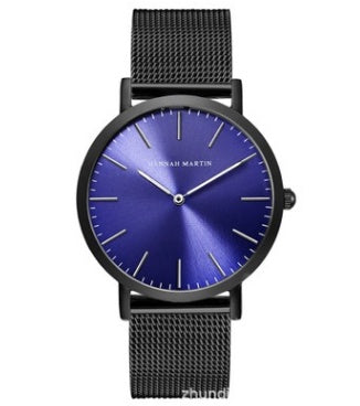 Hannah Martin Women's Mesh Watch - 36mm Japan Quartz Rose Gold Waterproof