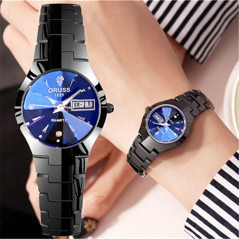 Ultra-Slim Automatic Luminous Watch - Double Calendar Quartz