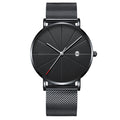 Ultra-Thin Elegant Watch - Stainless Steel Men's Quartz