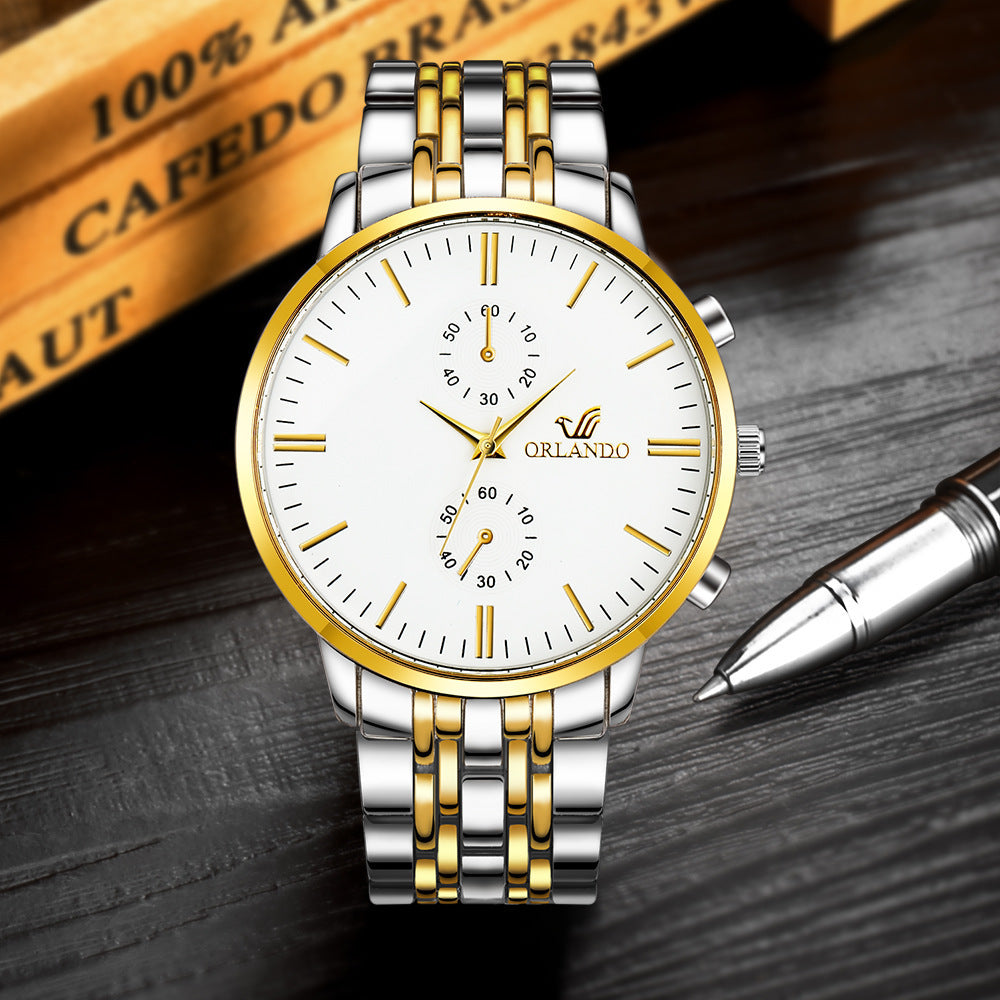 ORLANDO Intermetallic Fashion Watch - Lightweight Quartz Timepiece
