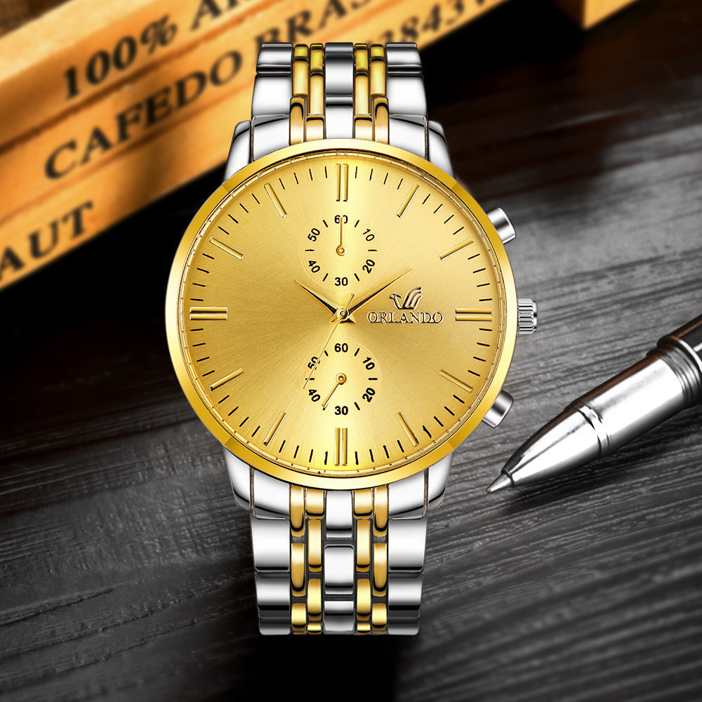 ORLANDO Intermetallic Fashion Watch - Lightweight Quartz Timepiece