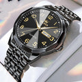Digital Calendar Quartz Watch - Waterproof with Week Display and Luminous