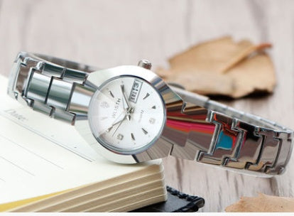 Tungsten Steel Finish Watch - Modern Waterproof Quartz