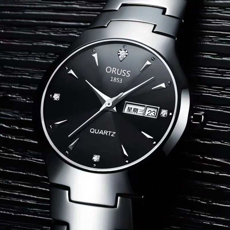 Ultra-Slim Automatic Luminous Watch - Double Calendar Quartz