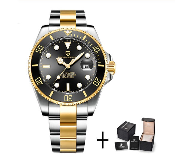PAGANI DESIGN Sapphire Diver - 100M Automatic Sports Watch