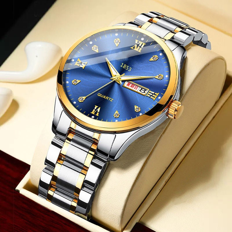 Fully Automatic Luminous Waterproof Watch - 40mm Ultra-Slim 8mm Men's