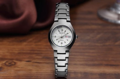 Tungsten Steel Finish Watch - Modern Waterproof Quartz