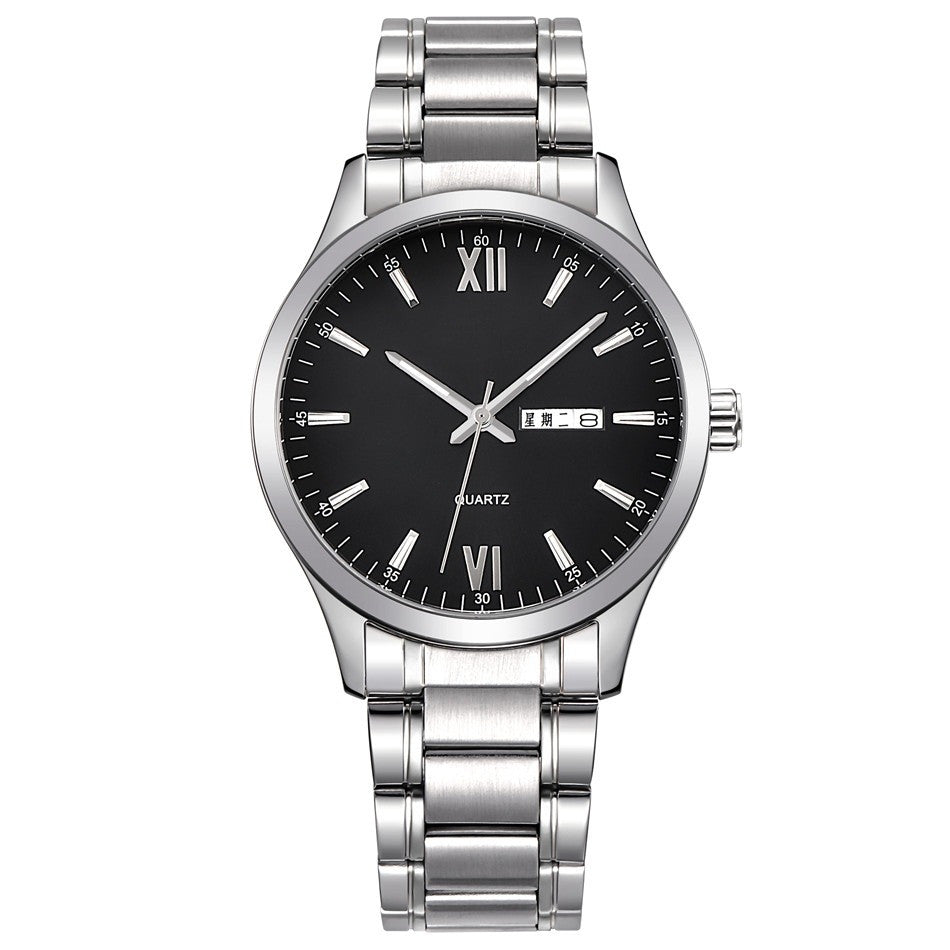 Fashion Business Waterproof Quartz Watch - 40mm Mineral Glass Timepiece