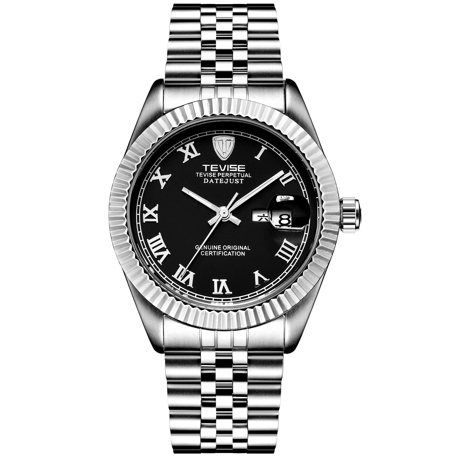 Automatic Mechanical Business Watch - Calendar Waterproof Executive Timepiece