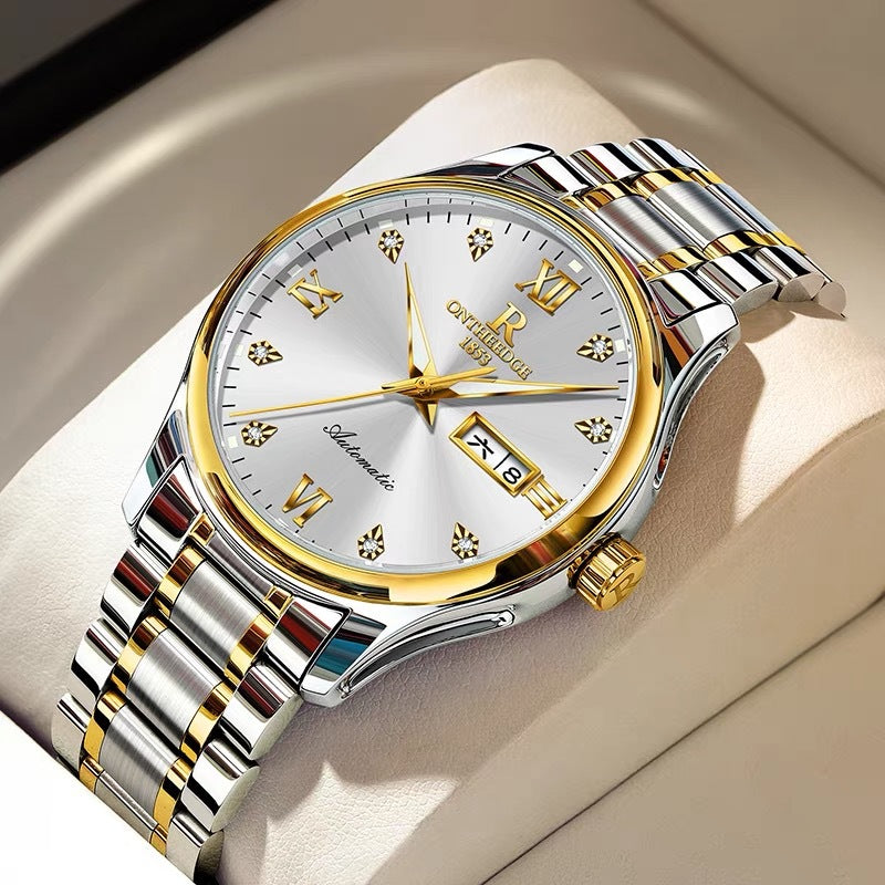 High-Grade Pure Mechanical Watch - Swiss Movement Transparent Case Back