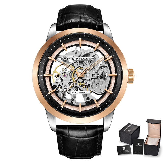 PAGANI DESIGN Classic Leather - Mechanical Dress Watch