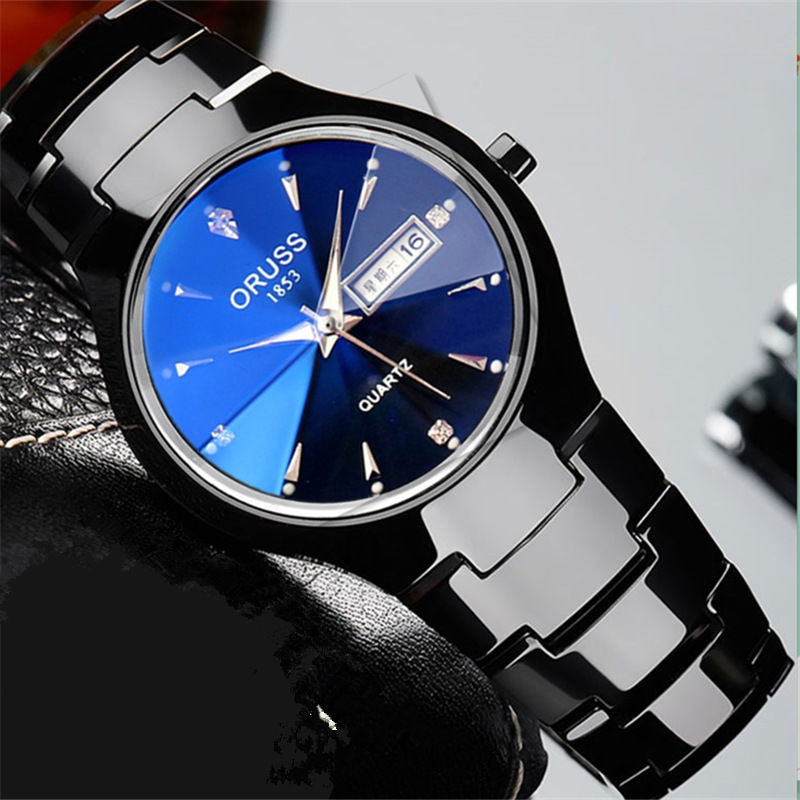 Ultra-Slim Automatic Luminous Watch - Double Calendar Quartz