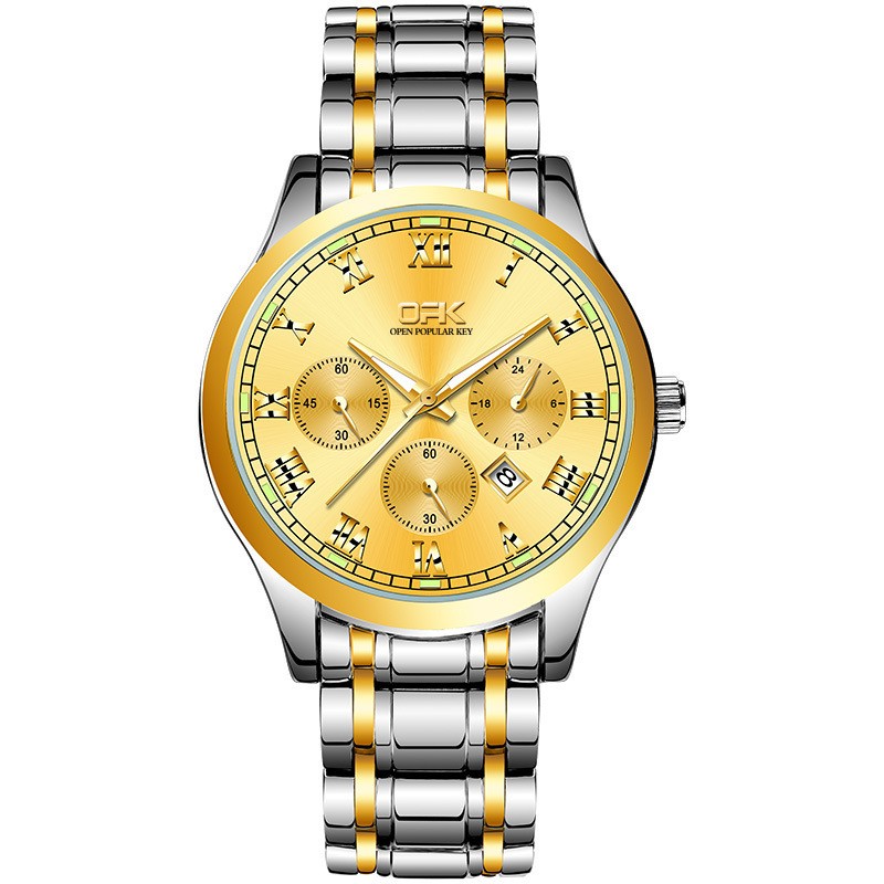 Luminous Waterproof Quartz Watch - Lightweight Alloy Strap Timepiece