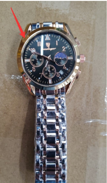 Multifunction Moon Phase Watch - 41mm Waterproof Chronograph Luminous