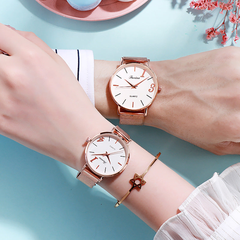 Women's Milan Mesh Strap Watch - Ultra-Slim Minimalist Timepiece