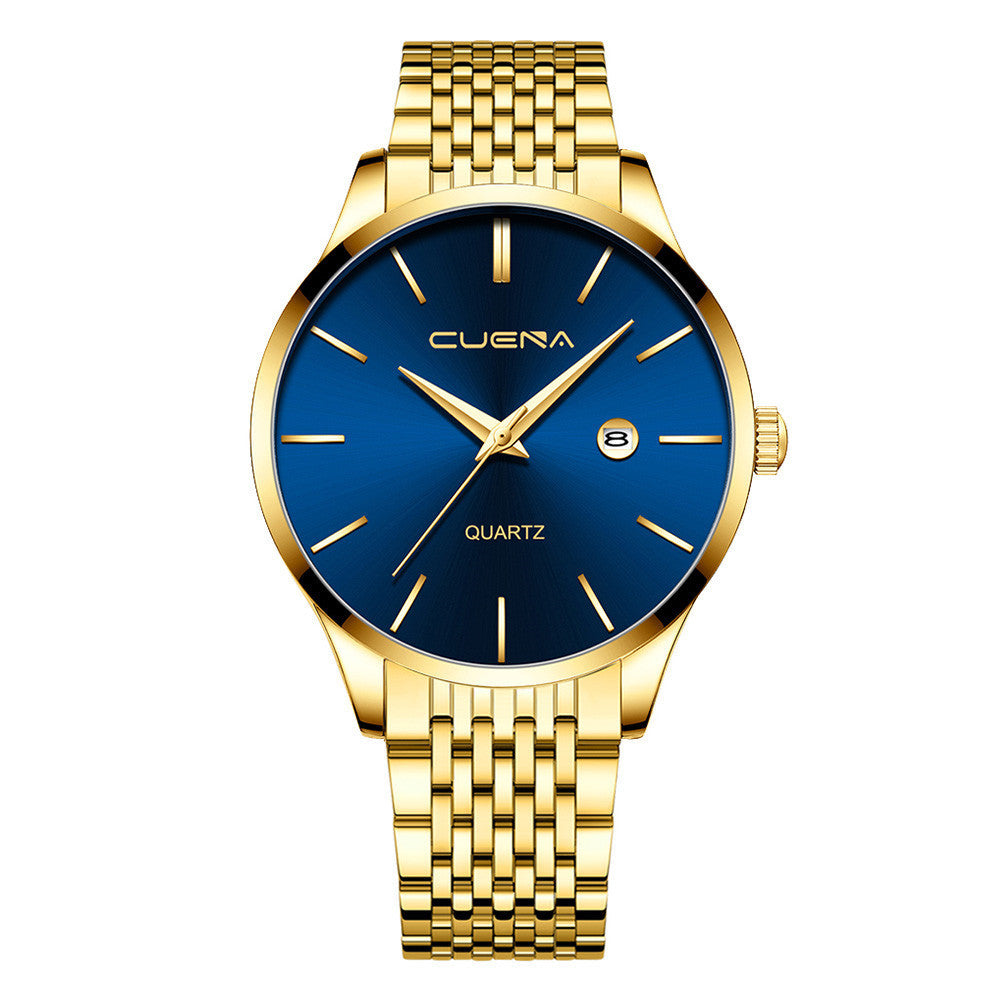 Men's Fashion Casual Calendar Sports Watch - 43mm Waterproof Timepiece