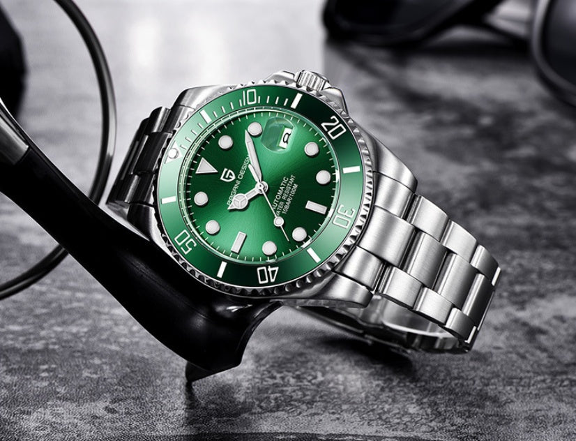 PAGANI DESIGN Sapphire Diver - 100M Automatic Sports Watch