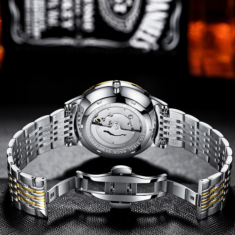 Automatic Hollow Skeleton Watch - Mechanical Masterpiece with Visible Movement