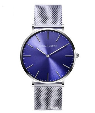 Hannah Martin Women's Mesh Watch - 36mm Japan Quartz Rose Gold Waterproof