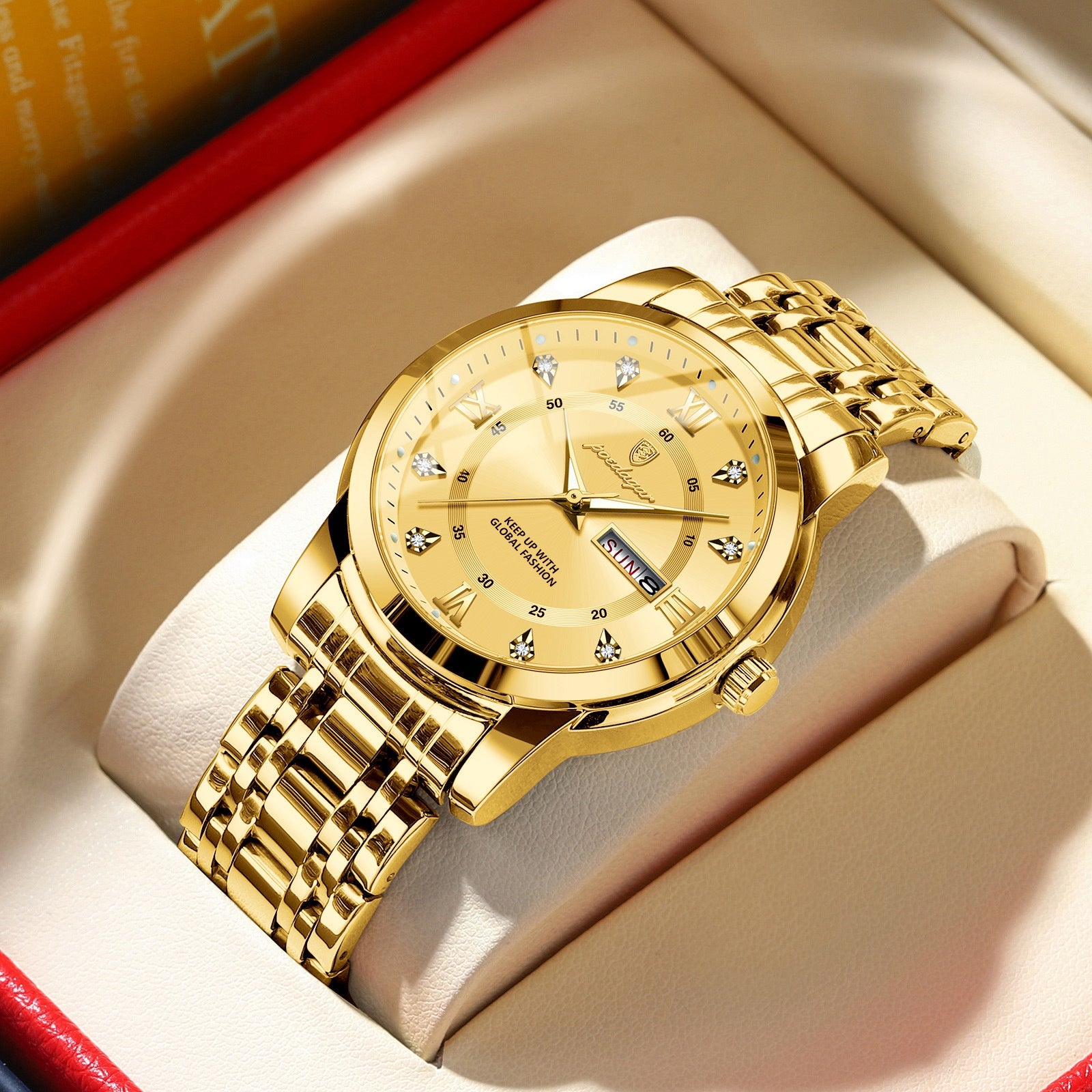 Luxury Waterproof Double Watch - Men's Quartz Timepiece