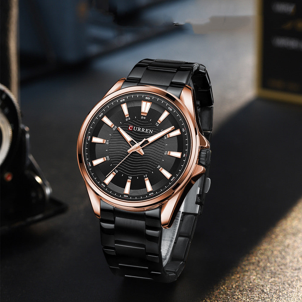 Executive Business Steel Watch - 44mm Quartz Timepiece