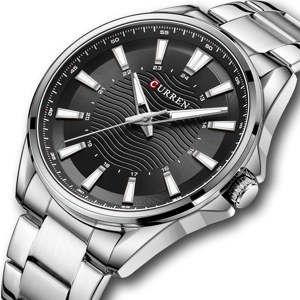 Executive Business Steel Watch - 44mm Quartz Timepiece