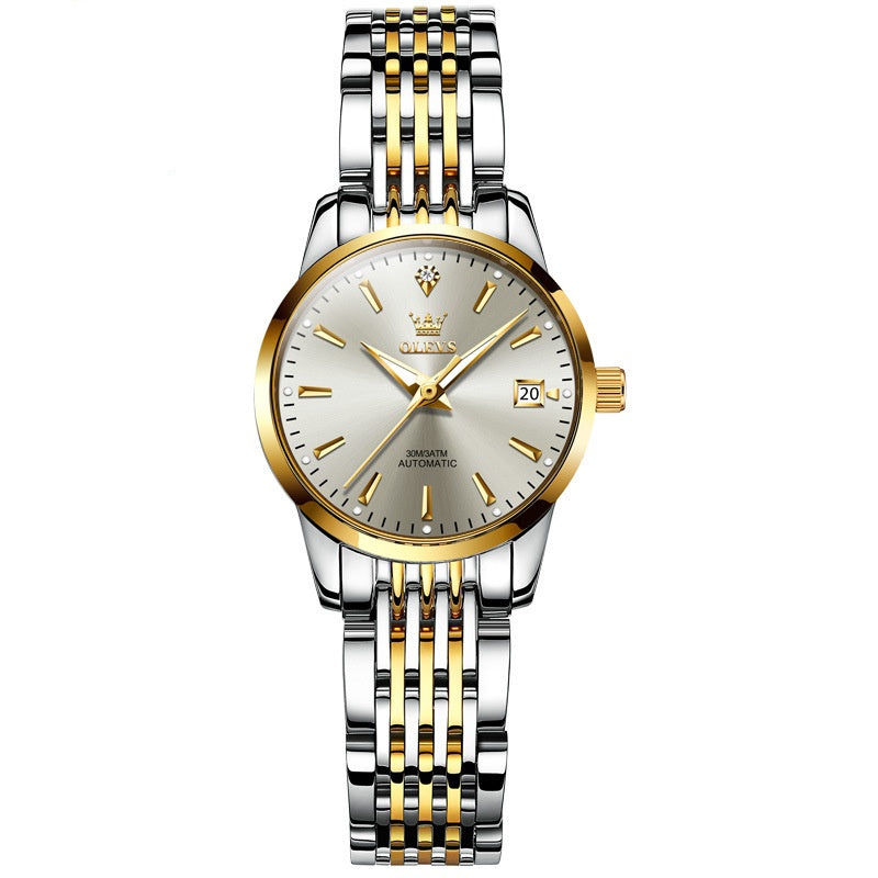 Women's Automatic Mechanical Watch - Ultra-Thin Minimalist Mesh Bracelet