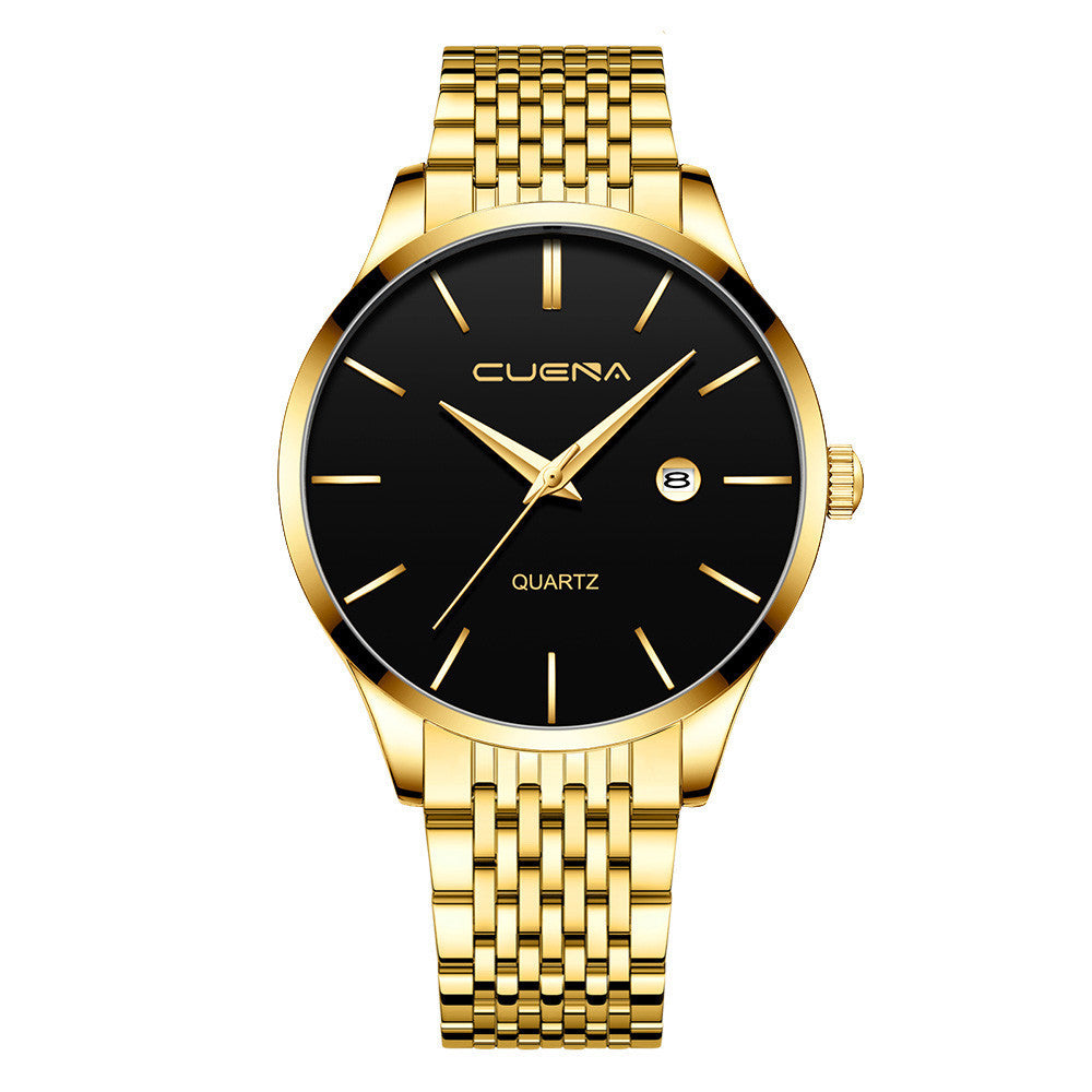 Men's Fashion Casual Calendar Sports Watch - 43mm Waterproof Timepiece