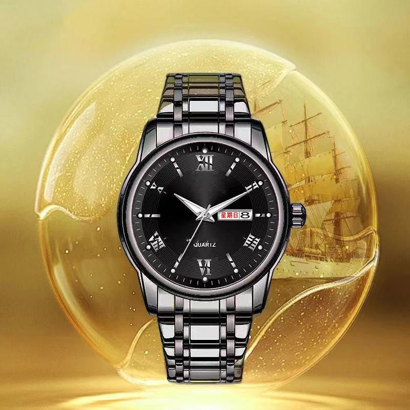 Fully Automatic Luminous Waterproof Watch - 40mm Ultra-Slim 8mm Men's