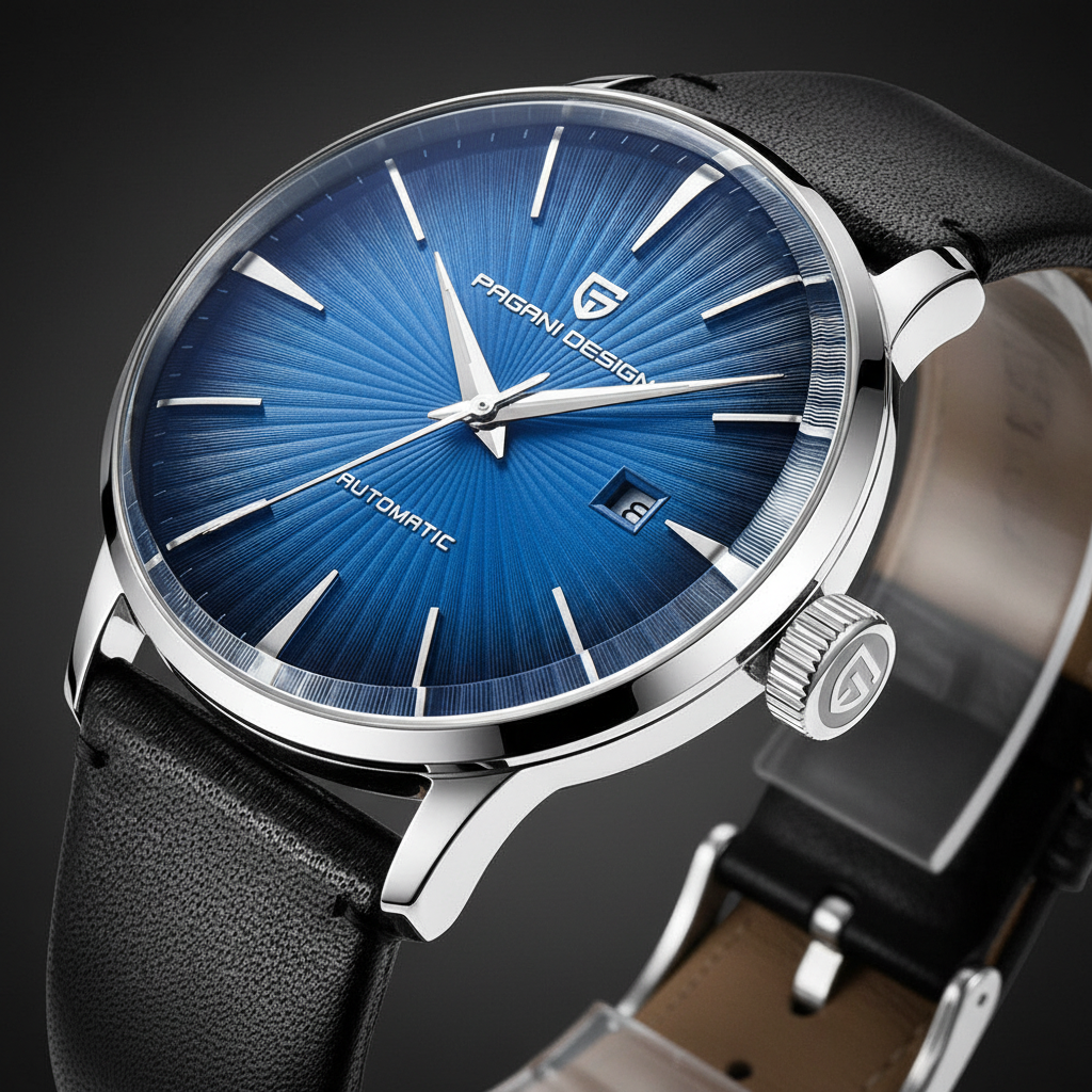 PAGANI DESIGN PD-2770 fully automatic mechanical watch with leather strap