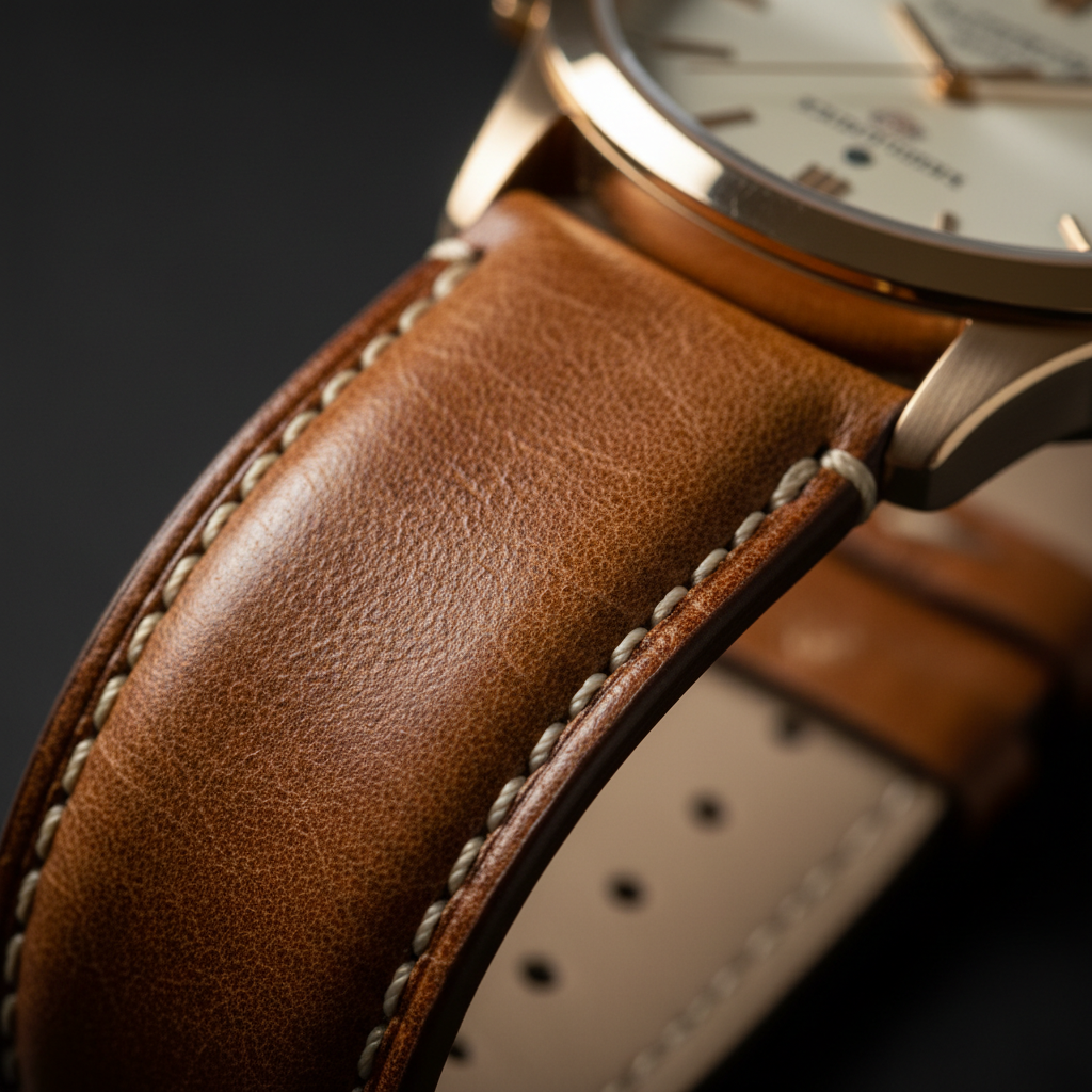 Premium Leather Strap Detail
